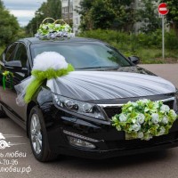 заказ свадебных украшений на машины в москве